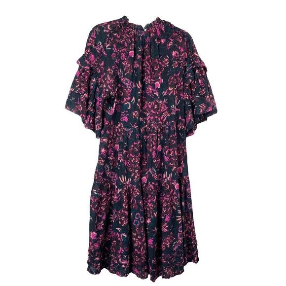 ULLA JOHNSON Fawn floral Dress in Midnight Sz 6 - Picture 12 of 13